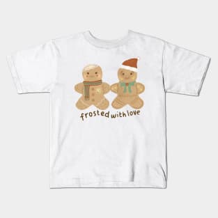 Christmas Frosted Gingerbread Cookies Kids T-Shirt